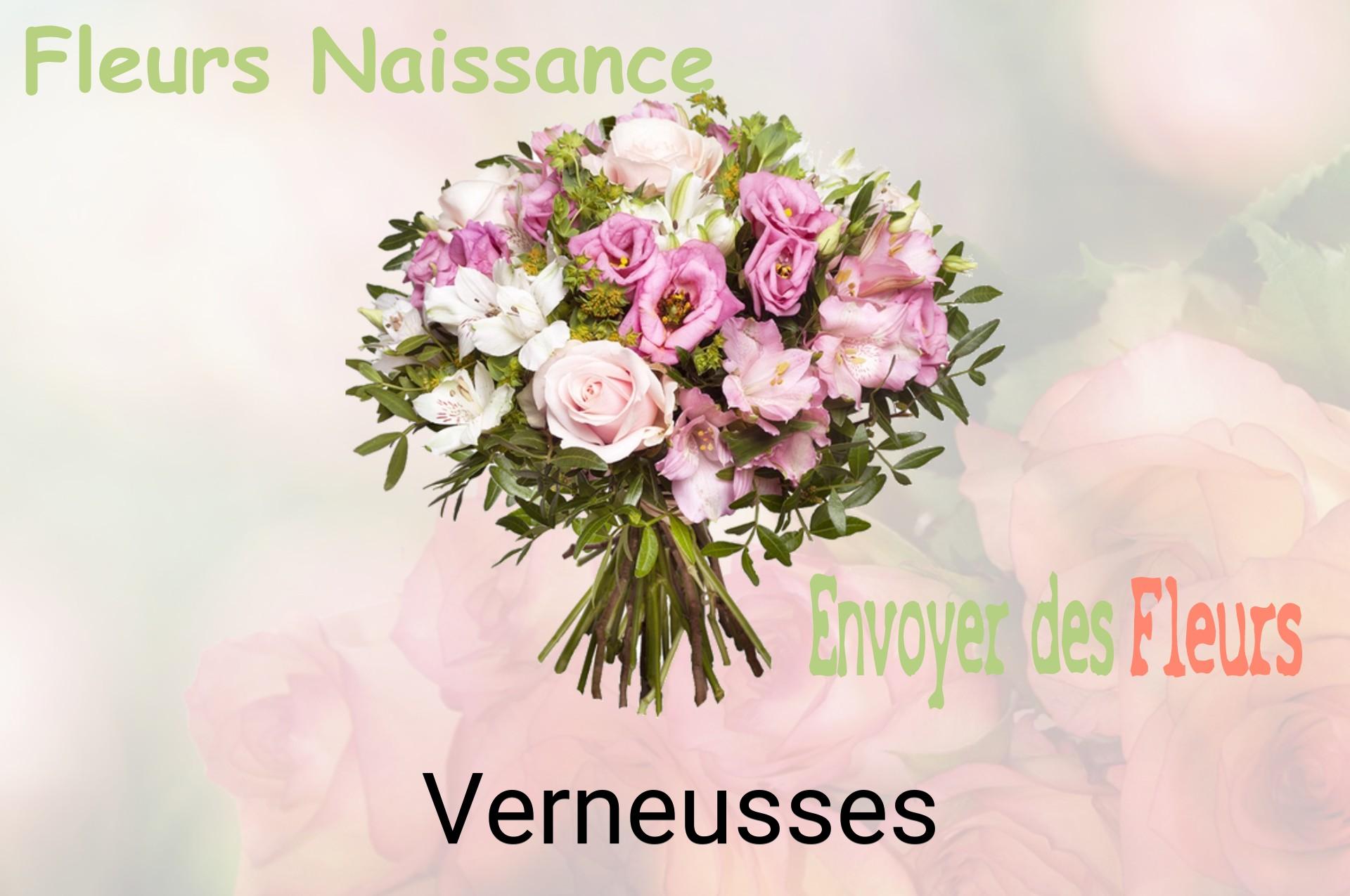 Bouquet de fleurs de naissance livré à Verneusses